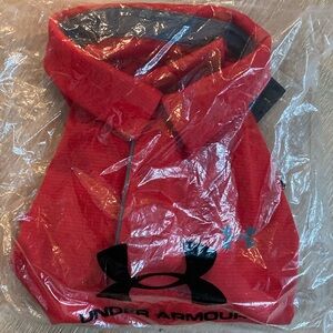 Under Armour Men's Tech Golf Performance Polo Shirt Red w/Gray Trim Size XL NWT